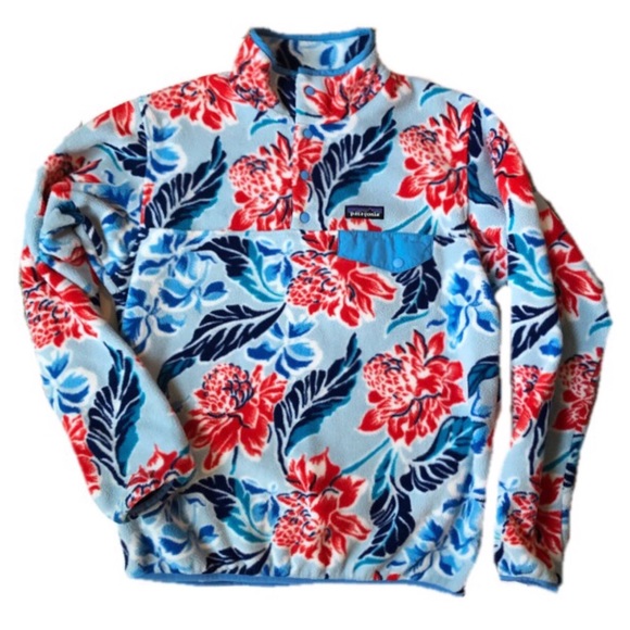 patagonia floral pullover